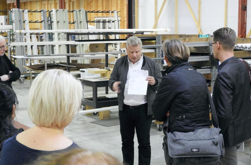 broab på besök hos expodul Tommy VD rundvandring
